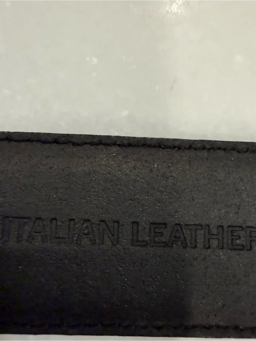 Polo Ralph Lauren Men's Italian Black Leather Belt - Gold Buckle Sz 40 NWT